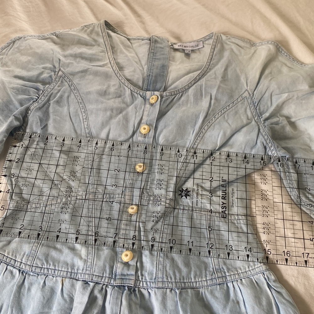 Vintage see by Chloe chambray corset romper 4 - Picture 10 of 17